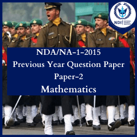 NDA-1 2015 Previous Year Question Paper