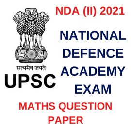 NDA 2 2021 MATHS QUESTION PAPER - SET B